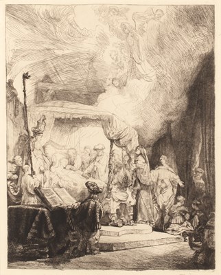 Lot 12 - After Rembrandt The Death of the Virgin,...