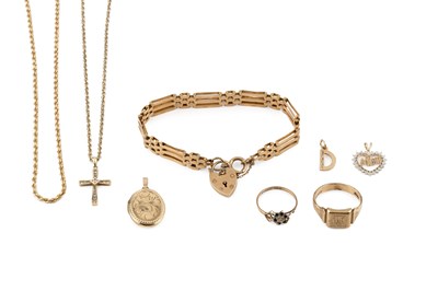 Lot 419 - A collection of jewellery and watches,...