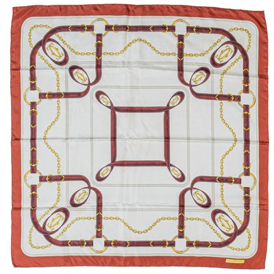 Lot 384 - A Cartier, Paris, silk scarf