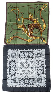 Lot 129 - An Italian ‘Il Domo’ silk scarf, together with another