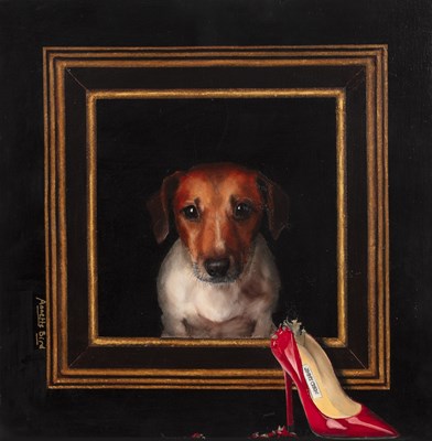 Lot 421 - Annette Bird (1925-2016) 'Jimmy Chews', signed,...