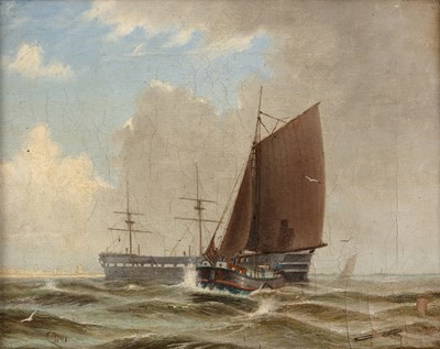 Lot 464 - G. Jewitt (19th century) 'On the Humber -...