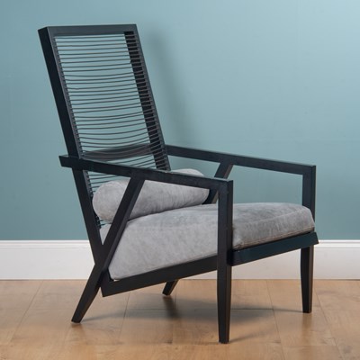 Lot 10 - A Pierantonio Bonacia, ebonised "Astoria HB" armchair