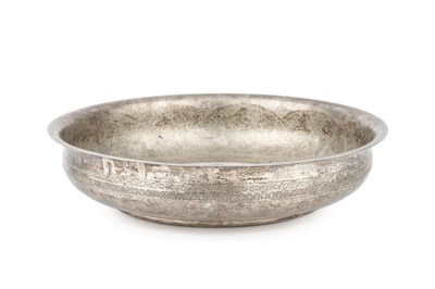 Lot 818 - An Egyptian silver shallow bowl, engraved with...