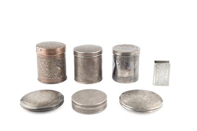 Lot 823 - A collection of Egyptian silver, comprising...
