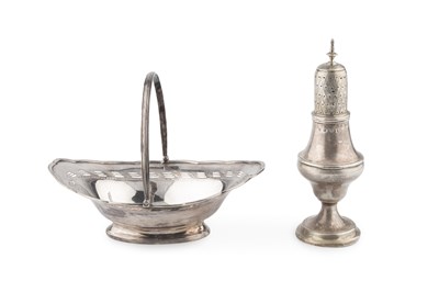 Lot 639 - A George III silver baluster sugar caster,...