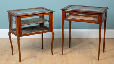 Lot 421 - Two Edwardian bijouterie tables