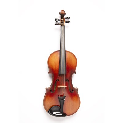 Lot 98 - A violin, with two piece back, of golden brown...