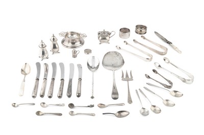 Lot 855 - A collection of silver, comprising an Arts &...