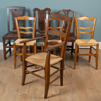 Lot 71 - A collection of seven chairs