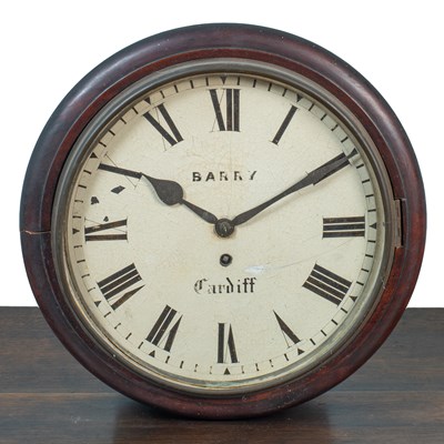 Lot 476 - A late 19th century wall clock