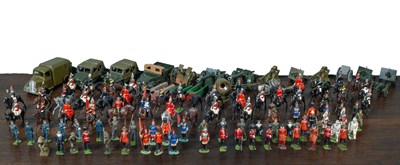 Lot 1305 - A collection of Britains military vehicles and others