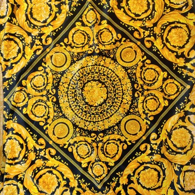 Lot 235 - A set of three pairs of lined curtains