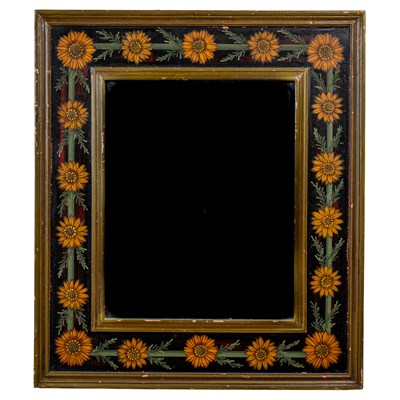 Lot 69 - A decorative Arts & Crafts-style wall mirror
