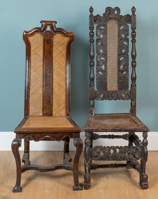 Lot 66 - Two high-back chairs