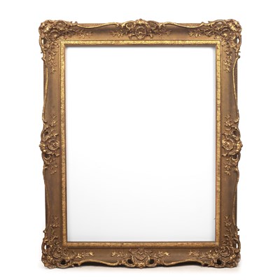 Lot 583 - An 18th century style gilt gesso frame, of...