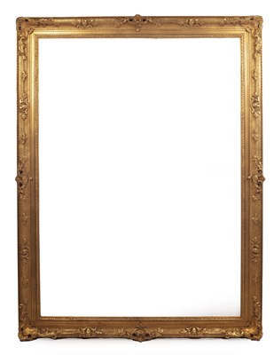 Lot 584 - An 18th century style gilt gesso frame, the...