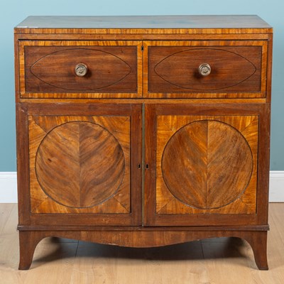 Lot 493 - A George III mahogany secretaire