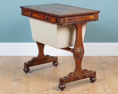 Lot 453 - A 19th century mahogany work table