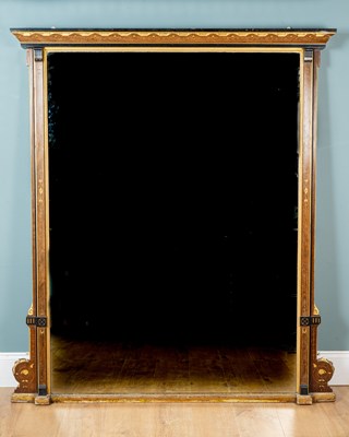 Lot 425 - A late Victorian overmantel mirror