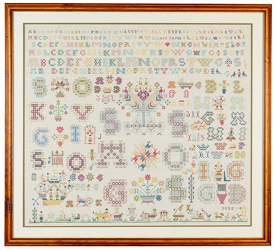 Lot 397 - A collection of four modern samplers