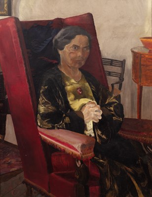 Lot 409 - Hilda Carline (1889-1950) 'Portrait of Miss...