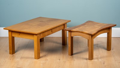Lot 105 - Two oak coffee tables