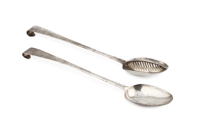 Lot 836 - A George III Irish silver drainer spoon, with...