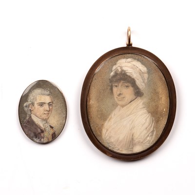 Lot 561 - Charles Jagger (1770-1827) A miniature oval...
