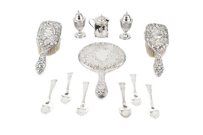 Lot 872 - Six 19th century silver King's pattern...