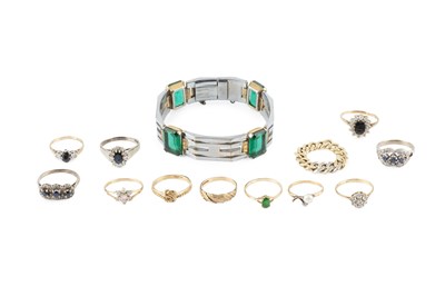 Lot 418 - A collection of jewellery, comprising a...