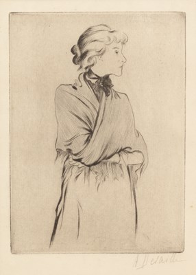 Lot 62 - Antoinette Desaille (b.1878) Portrait of a...