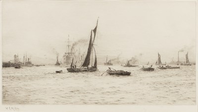 Lot 68 - William Lionel Wyllie (1851-1931) A busy...