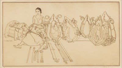 Lot 69 - William Russell Flint (1880-1969) Saddlery of...