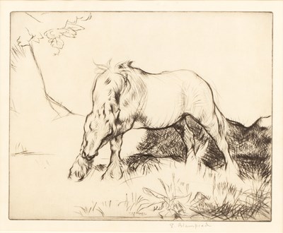 Lot 72 - Edmund Blampied (1886-1966) Horse study,...