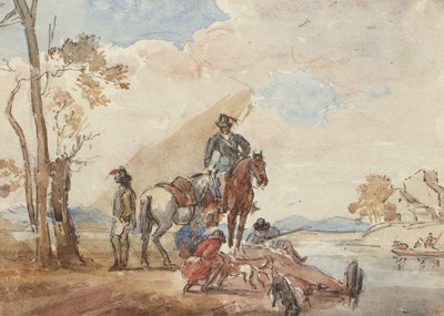 Lot 524 - Sir John James Stuart (1779-1849) A hunting...