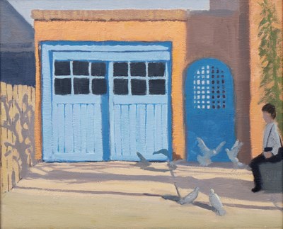 Lot 530 - Andrew Macara (b.1944) Two Blue Doors, signed...