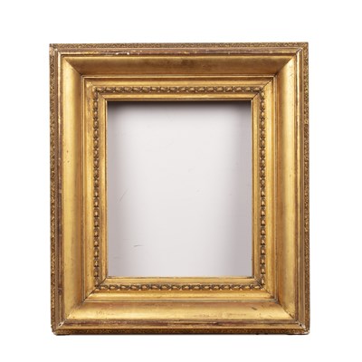 Lot 574 - A 19th century gilt frame, with cushion...