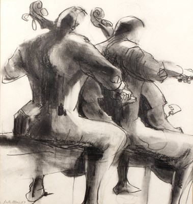 Lot 134 - Kate Otley (b.1944) 'Cellists', signed and...