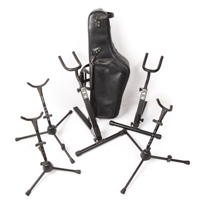 Lot 131 - A leather 'Reunion Blues' gig bag; together...