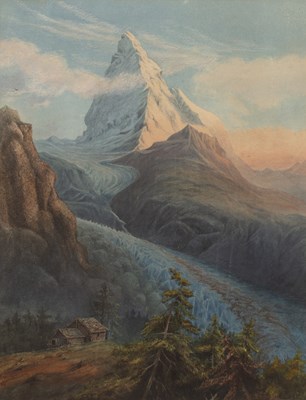 Lot 404 - Swiss School (19th century) The Matterhorn,...