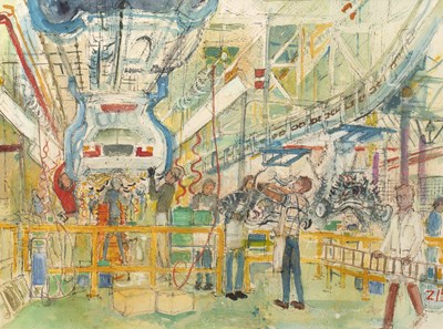 Lot 424 - Nina Carroll (1932-1990) 'Engine Stuffer-Up,...
