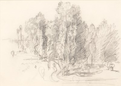Lot 377 - Philip Wilson Steer (1860-1942) 'Trees by a...