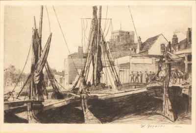 Lot 42 - Walter Greaves (1846-1930) 'Lime Wharf,...
