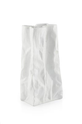 Lot 515 - Rosenthal Paper Bag Vase ceramic marked to the...