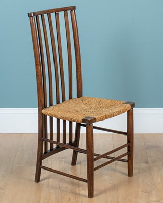 Lot 123 - An arts and crafts ash chair