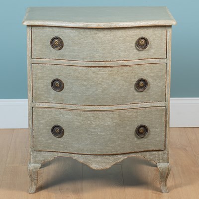 Lot 234 - Small painted grey chest of drawers