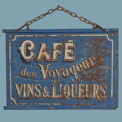 Lot 1212 - A painted French sign