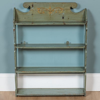 Lot 151 - A 19th century hanging shelf