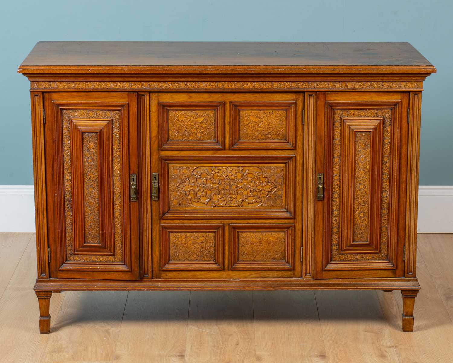 Lot 124 - An early 20th century side cabinet by Gregory & Co, Regent Street, London